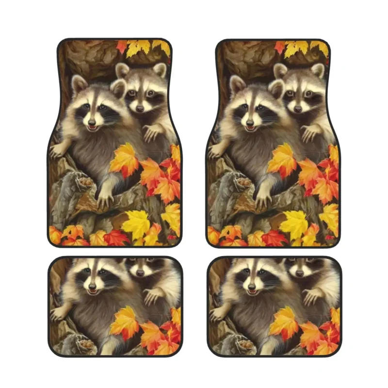 Милые автомобильные коврики из енота, полный комплект из 4 предметов, устойчивые к любой погоде коврики для защиты пола, передние и задние коврики, автомобильные аксессуары
Милые автомобильные коврики из енота, полный комплект из 4 предметов, устойчивые к любой погоде коврики для защиты пола, передние и задние коврики, автомобильные аксессуары