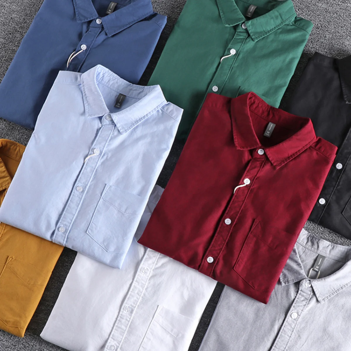Washed Oxford fabric basic simple pocket Long Sleeve Shirt Men's spring and summer new casual top
Washed Oxford fabric basic simple pocket Long Sleeve Shirt Men's spring and summer new casual top