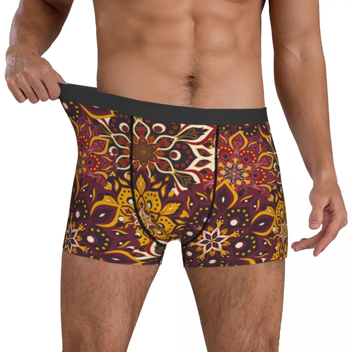 Tribal Floral Print Underwear Ethnic Retro Man Boxer Brief Elastic Trunk Trenky Printing Oversize Panties
Tribal Floral Print Underwear Ethnic Retro Man Boxer Brief Elastic Trunk Trenky Printing Oversize Panties