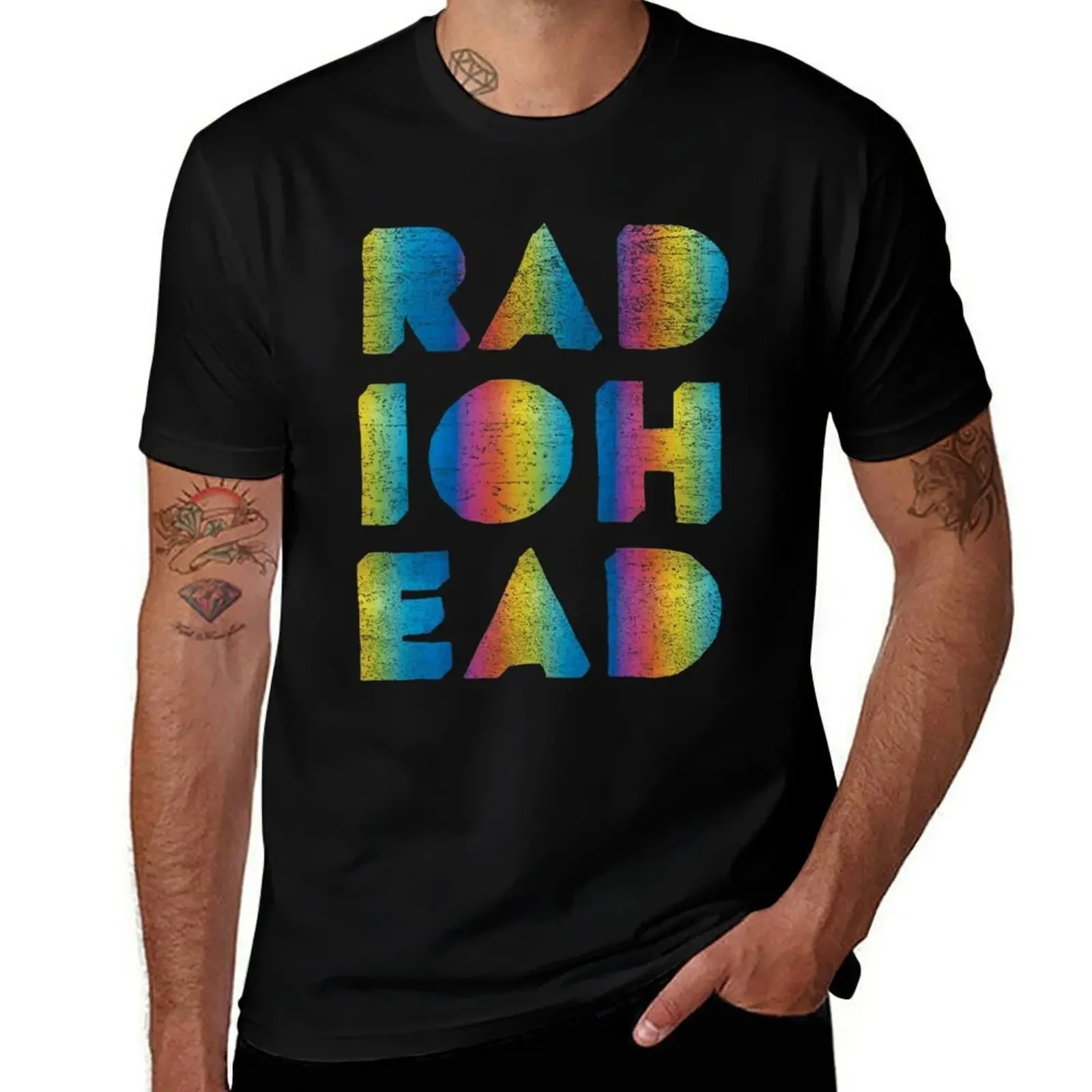 Футболка Radioheads рубашка на заказ мужские высокие футболки с принтом животных для