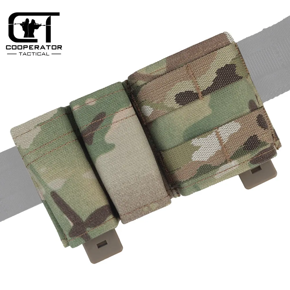 

FAST 9mm+5.56mm Mag Pouch Set with Kydex Wedge Insert 500D Multicam Cordura Pistol Rifle Magazine Pouches for M4 M4A1 AR15 Glock