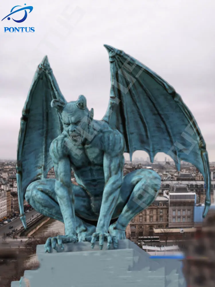 Ретро Статуя призрака Gargoyle, новая статуя монстра летучей мыши, полимерные крылья демона, скульптура летучей мыши, украшение на окно и сад, кр...
Ретро Статуя призрака Gargoyle, новая статуя монстра летучей мыши, полимерные крылья демона, скульптура летучей мыши, украшение на окно и сад, кр...