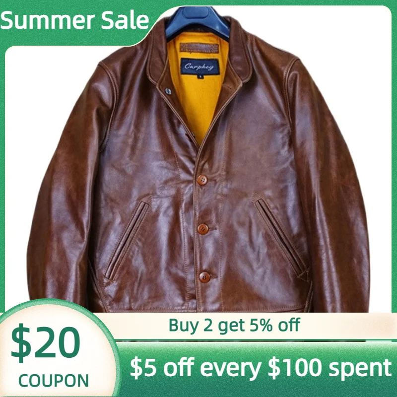 Dark Brown Spring Men's Jacket Casual Style Plus 4XL Natural Cowhide Autumn Slim Fit Genuine Leather Coats Weight 95Kg Can Wear
Dark Brown Spring Men's Jacket Casual Style Plus 4XL Natural Cowhide Autumn Slim Fit Genuine Leather Coats Weight 95Kg Can Wear