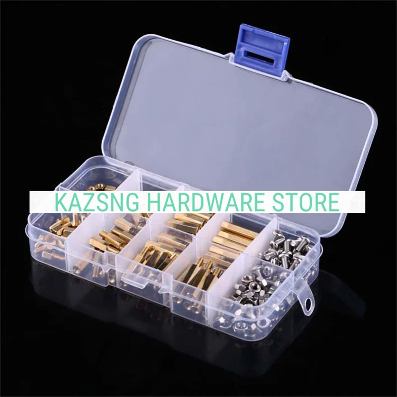 KAZSNG 200pcs Single-pass Dual-pass Hexagon Pillar With Screws and Nuts Combination Set Boxed Pcb Motherboa Hardware M3 M2.5
KAZSNG 200pcs Single-pass Dual-pass Hexagon Pillar With Screws and Nuts Combination Set Boxed Pcb Motherboa Hardware M3 M2.5
