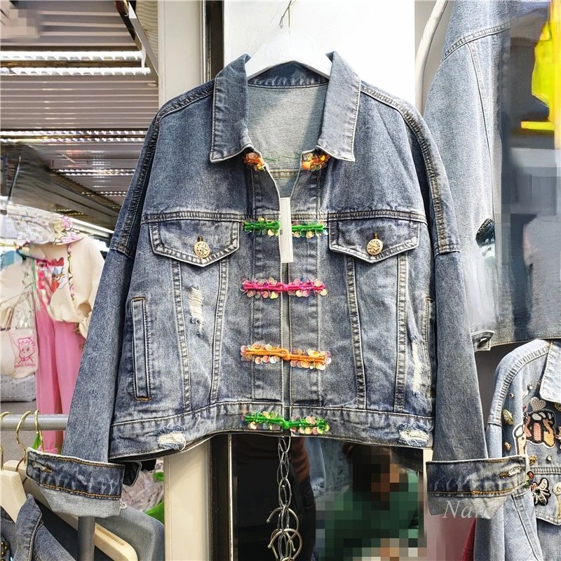 Do The Old Cowboy Coat for Women Trendy 2022 Spring Autumn New Ripped Denim Jacket Short Top with Buckle Fashion
Do The Old Cowboy Coat for Women Trendy 2022 Spring Autumn New Ripped Denim Jacket Short Top with Buckle Fashion