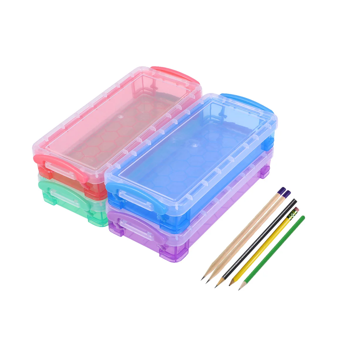 4pcs Multi- functional Clear Case Transparent Storage Case Hard Box Stationery Supplies for Kids ( Assorted Color )
4pcs Multi- functional Clear Case Transparent Storage Case Hard Box Stationery Supplies for Kids ( Assorted Color )
