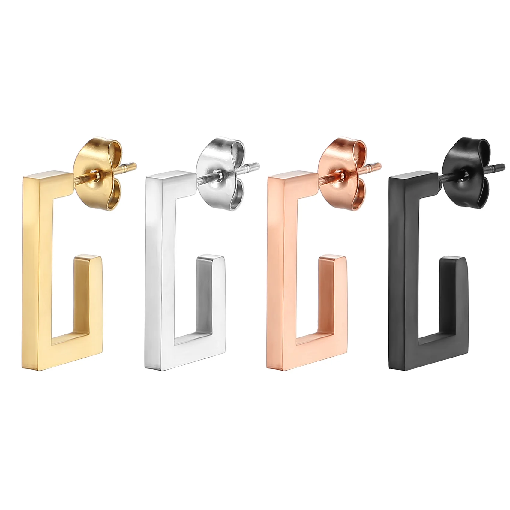 Stainless Steel Square Hoop Earrings Women Creative Men Punk Hiphop Bijoux Gifts Fashion Jewelry Huggie
Stainless Steel Square Hoop Earrings Women Creative Men Punk Hiphop Bijoux Gifts Fashion Jewelry Huggie