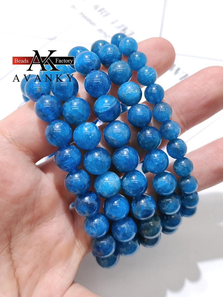 Natural Stone Blue Apatite Crystal Single Lap Necklace For Women Girl Birthday Gift Fresh Bracelets Fashion Jewelry 6-12mm
Natural Stone Blue Apatite Crystal Single Lap Necklace For Women Girl Birthday Gift Fresh Bracelets Fashion Jewelry 6-12mm