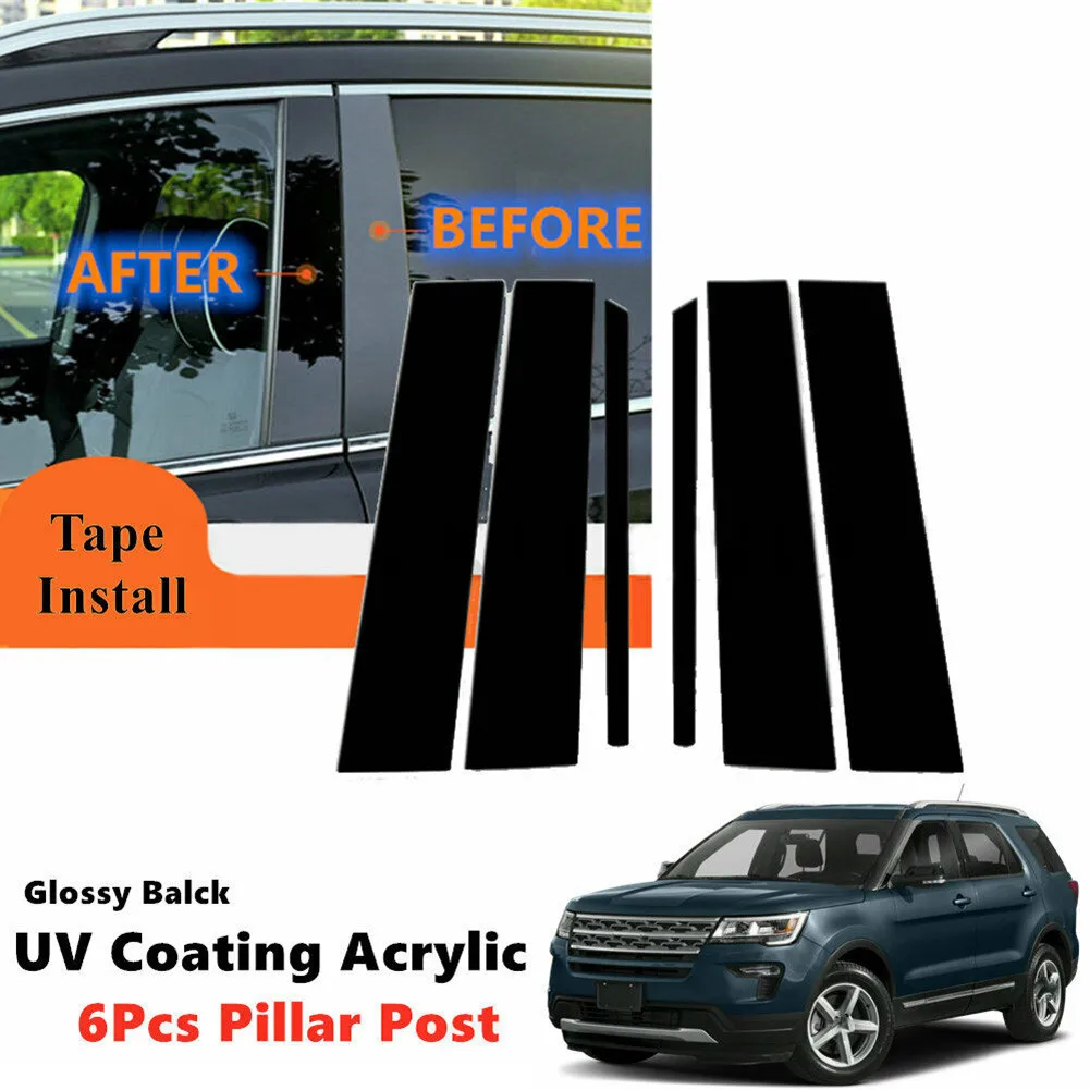 6Pcs Gloss Black Pillar Post Cover Door Trim Fit For FORD Explorer 2011-2019 Car Accessories High Quality Window Bumper Strips
6Pcs Gloss Black Pillar Post Cover Door Trim Fit For FORD Explorer 2011-2019 Car Accessories High Quality Window Bumper Strips