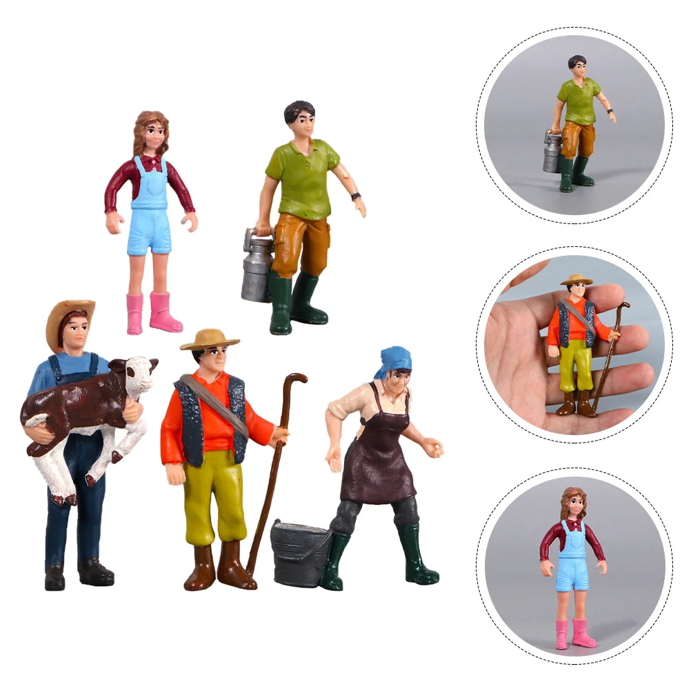 5 PCS Character Model Miniature Toys Figures Props Models Vinyl Landscape Child Layout
5 PCS Character Model Miniature Toys Figures Props Models Vinyl Landscape Child Layout