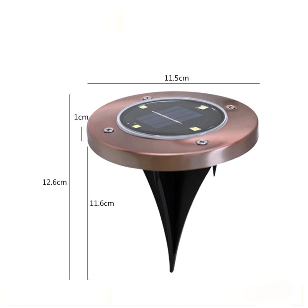 Outdoor Solar 4LED Small Ground Lamp Stainless Steel Bronze Buried Lamp Plug-In Lawn Lamp Garden Lamp
Outdoor Solar 4LED Small Ground Lamp Stainless Steel Bronze Buried Lamp Plug-In Lawn Lamp Garden Lamp
