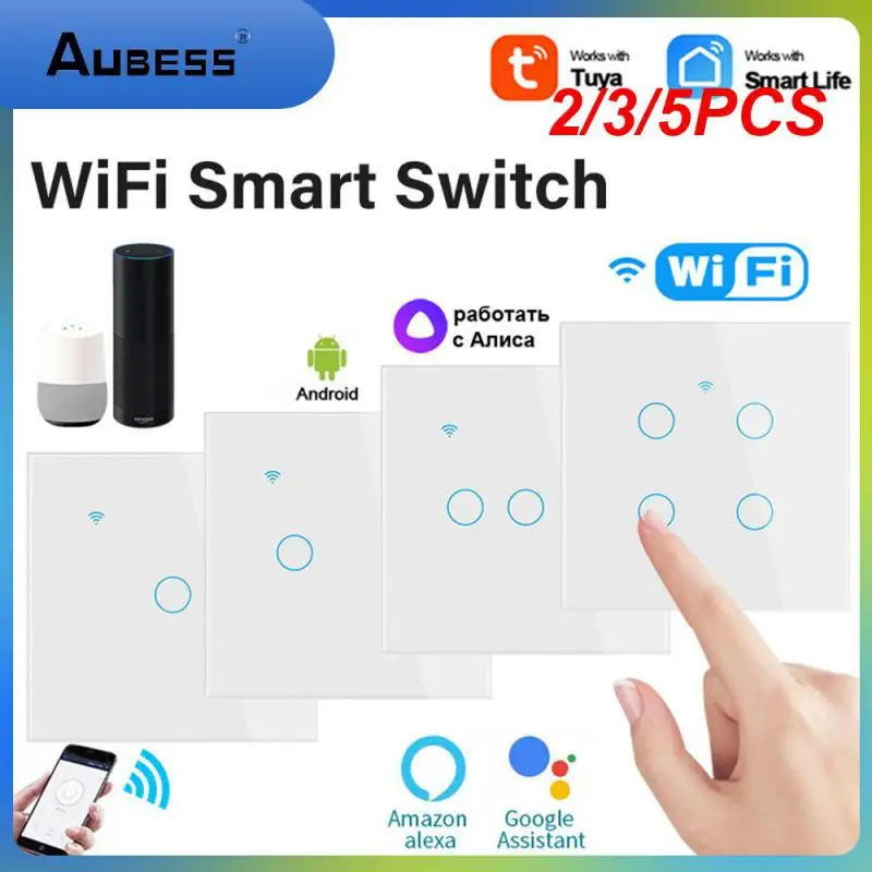 2/3/5PCS Wifi Smart Touch Switch App Control Wall Panel 1/2/3/4gang Smart Life App Smart Switch Smart Home Automation
2/3/5PCS Wifi Smart Touch Switch App Control Wall Panel 1/2/3/4gang Smart Life App Smart Switch Smart Home Automation