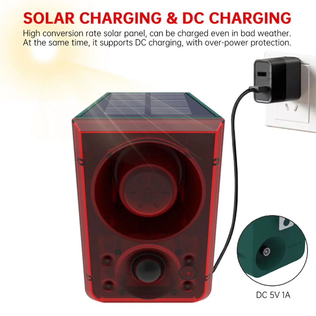 Red High-Power Speaker And Sound And Light Alarm Effective Animal Repellent Three Gear Selection Meets Different Needs
Red High-Power Speaker And Sound And Light Alarm Effective Animal Repellent Three Gear Selection Meets Different Needs