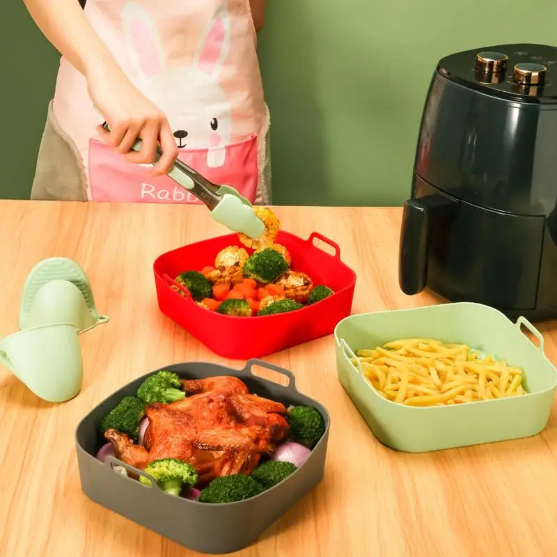 Silicone Air Fryer Liners Oven Baking Tray For Fried Chicken Reusable Air Fryer Silicone Basket Baking Non-Stick Pan Liner
Silicone Air Fryer Liners Oven Baking Tray For Fried Chicken Reusable Air Fryer Silicone Basket Baking Non-Stick Pan Liner