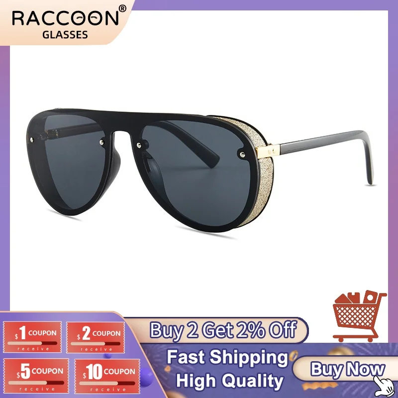 Newest Oval Pilot Steampunk Vintage Retro Windproof Round Frame Big Oversize Eyemwear Fashion Sunglasses Transparent One Piece
Newest Oval Pilot Steampunk Vintage Retro Windproof Round Frame Big Oversize Eyemwear Fashion Sunglasses Transparent One Piece