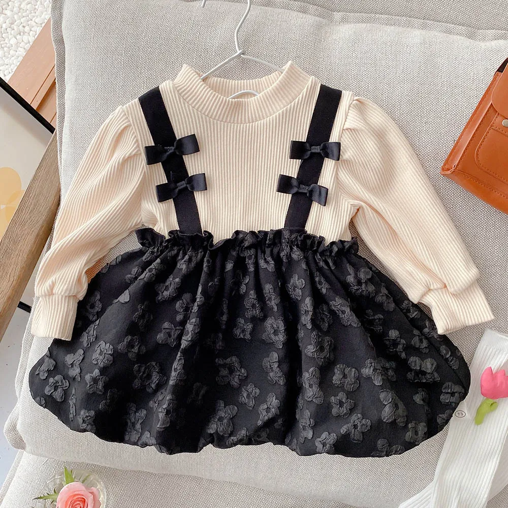 Princess Birthday Kids Party Dress For Toddler Girl Long Sleeve Ruffles Knitted Patchwork Spring Autumn Children Clothes 
Princess Birthday Kids Party Dress For Toddler Girl Long Sleeve Ruffles Knitted Patchwork Spring Autumn Children Clothes