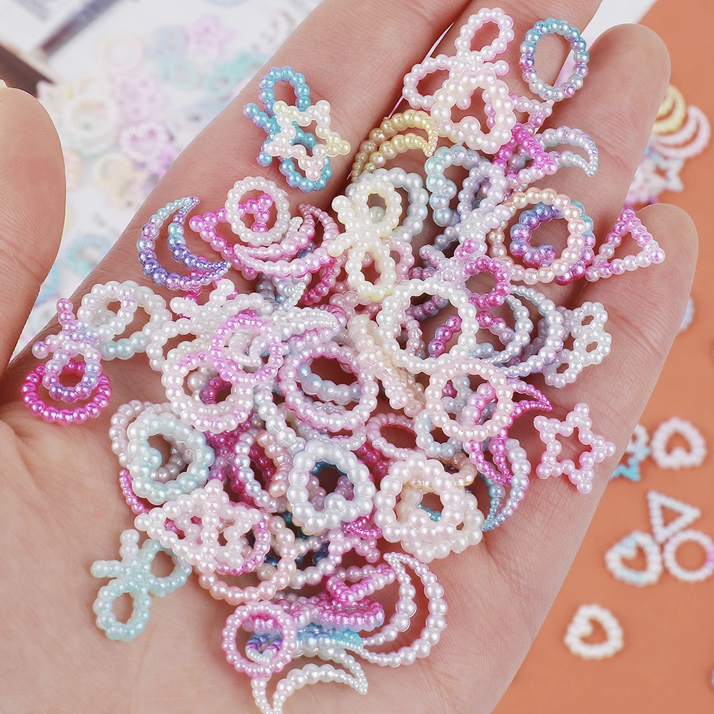 20g ABS Gradient Heart Bow Alien Pearl Beads Flatback For Art DIY Headband Clothes Nail Shoes F0216
20g ABS Gradient Heart Bow Alien Pearl Beads Flatback For Art DIY Headband Clothes Nail Shoes F0216