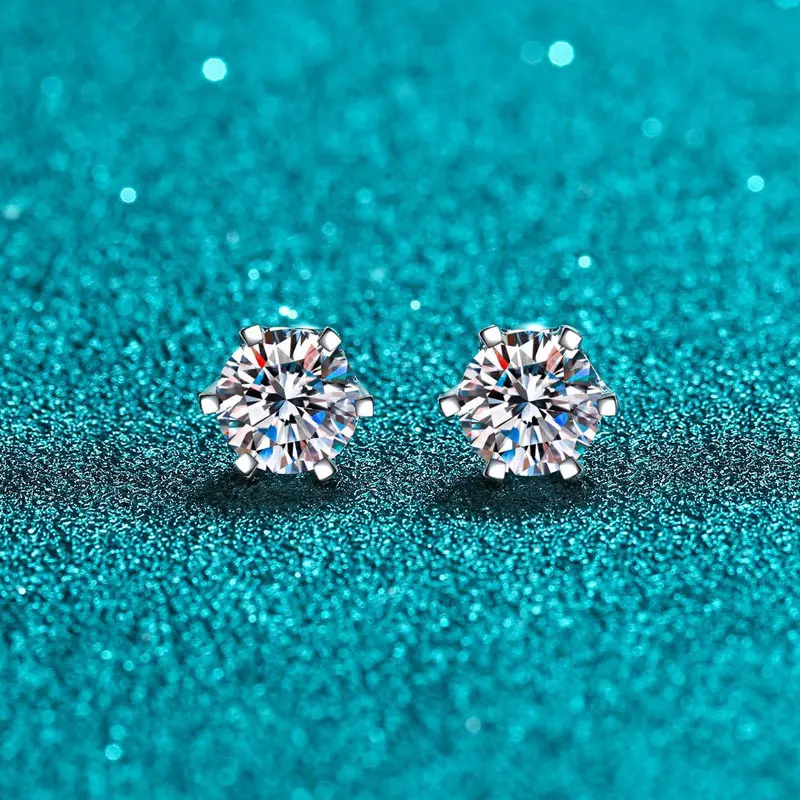 Queenme 8mm Moissanite Stud Earrings For Women Six Claws Moissanite Earrings 100% 925 Sterling Silver Sparkling Wedding Jewelry
Queenme 8mm Moissanite Stud Earrings For Women Six Claws Moissanite Earrings 100% 925 Sterling Silver Sparkling Wedding Jewelry