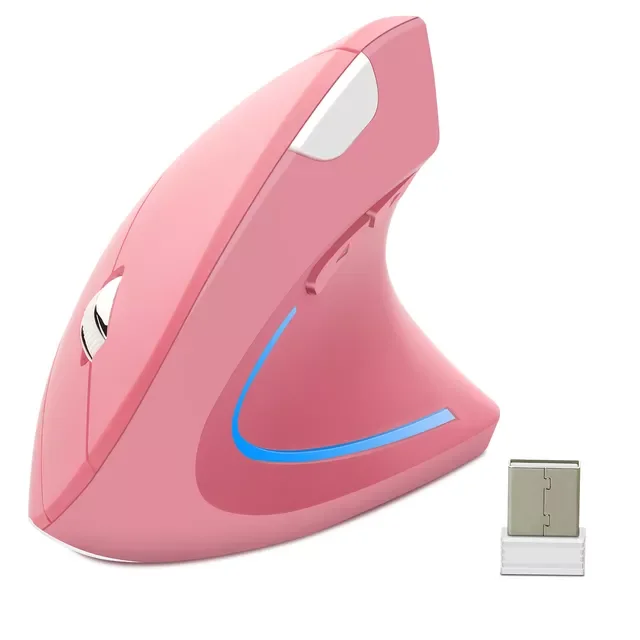 

Wireless Right Hand Vertical Mouse Ergonomic Gaming Mouse 2.4Ghz 1600DPI USB Optical Wrist Healthy Mice Mause For PC Computer