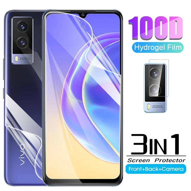 3-in-1 hydrogel soft film for vivo v21e 5G lens front back screen protector for vivo v21e v 21e v21 e 5G safety glass films
3-in-1 hydrogel soft film for vivo v21e 5G lens front back screen protector for vivo v21e v 21e v21 e 5G safety glass films