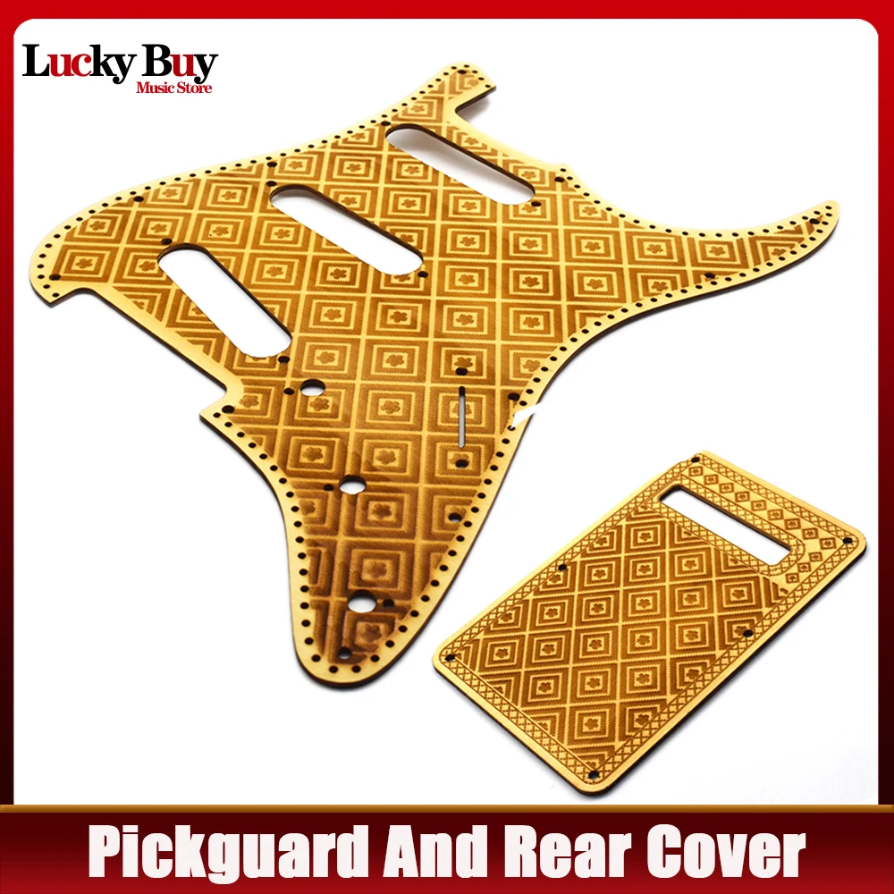 1set Basewood Geometric Pattern SSS Guitar Pickguard Scratchplate Replacement and Guitar Rear Cover
1set Basewood Geometric Pattern SSS Guitar Pickguard Scratchplate Replacement and Guitar Rear Cover