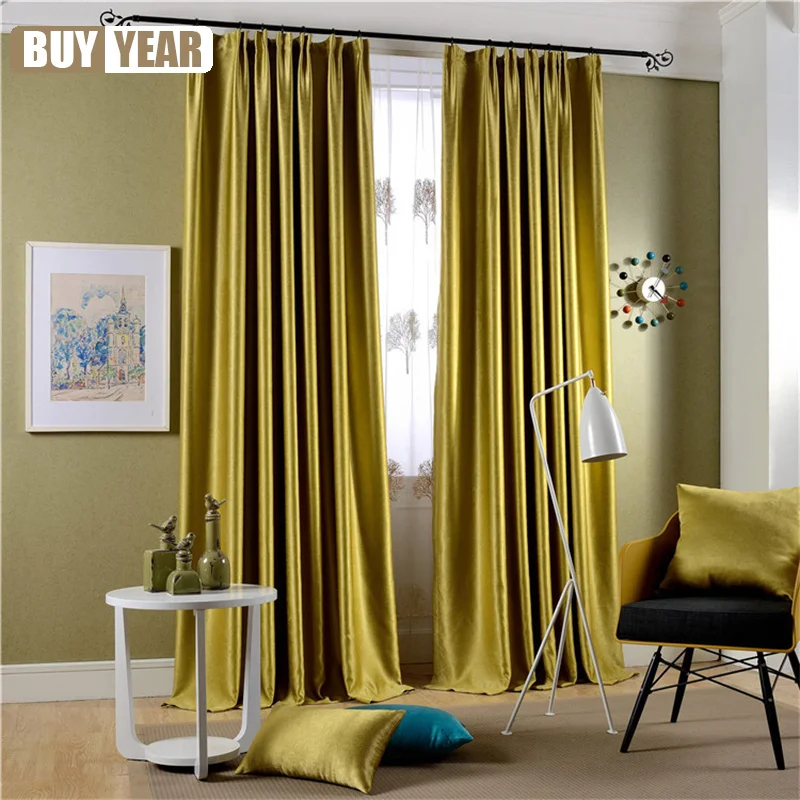 Modern Blackout Curtains for Living Room Bedroom Yellow Green Panels Light Blocking Solid Window Curtain Fabrics Home Decor
Modern Blackout Curtains for Living Room Bedroom Yellow Green Panels Light Blocking Solid Window Curtain Fabrics Home Decor