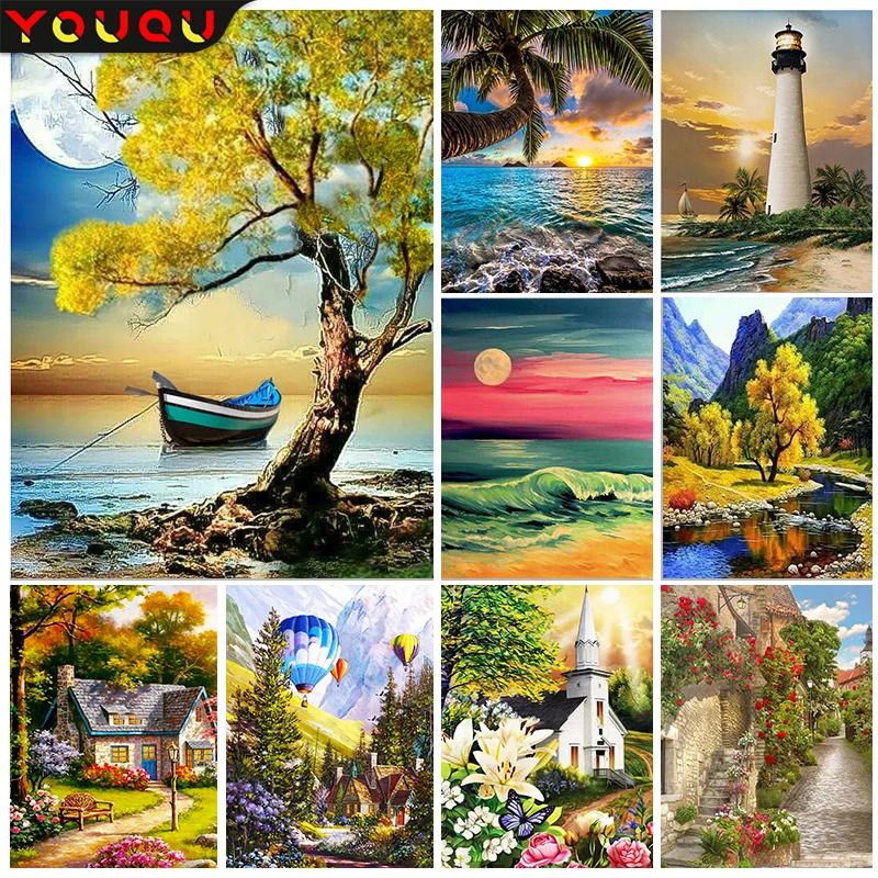 YOUQU Landscape Series 5D DIY Diamond Painting Beach Full Round Diamond Embroidery Mosaic Selected Pictures Beautiful Decoration
YOUQU Landscape Series 5D DIY Diamond Painting Beach Full Round Diamond Embroidery Mosaic Selected Pictures Beautiful Decoration