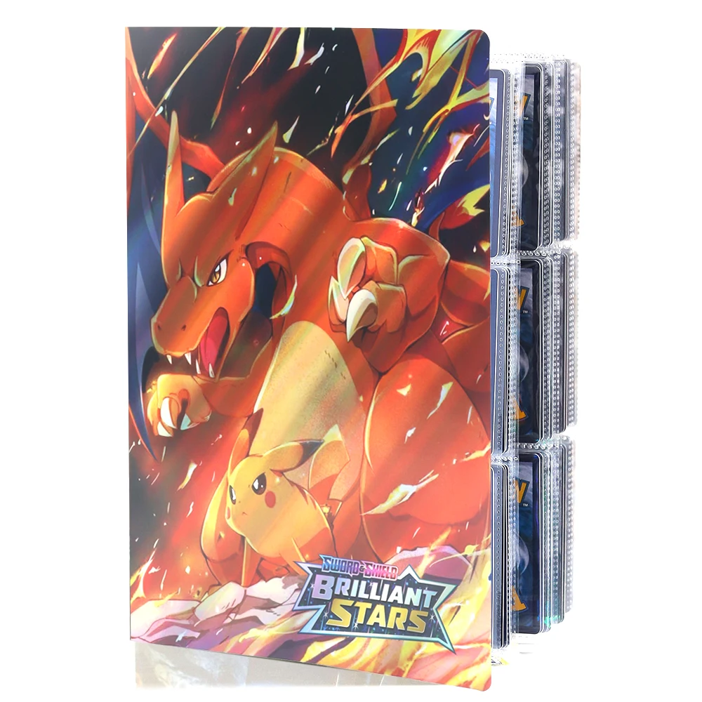 New 432pcs Capacity 3X3 Pokemon Cards Big Album Folder Pikach Large Notebook Holder Display Collection Cards Protectors Binder
New 432pcs Capacity 3X3 Pokemon Cards Big Album Folder Pikach Large Notebook Holder Display Collection Cards Protectors Binder