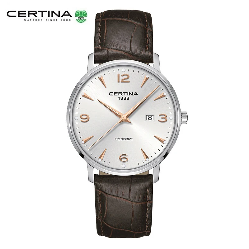 

Certina Watch Men's Kamen Series Genuine Luxury Simple Couple Waterproof Quartz Watch Belt Watch Men's Watches Fashion Imported