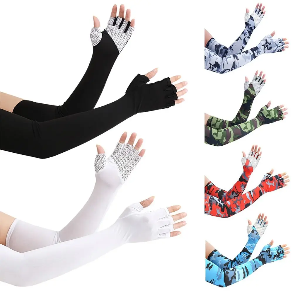 1 Pair Cooling Arm Sleeves Cover Camo Half Finger Gloves Women Men Sports Running UV Protection Outdoor Fishing Cycling Sleeves
1 Pair Cooling Arm Sleeves Cover Camo Half Finger Gloves Women Men Sports Running UV Protection Outdoor Fishing Cycling Sleeves