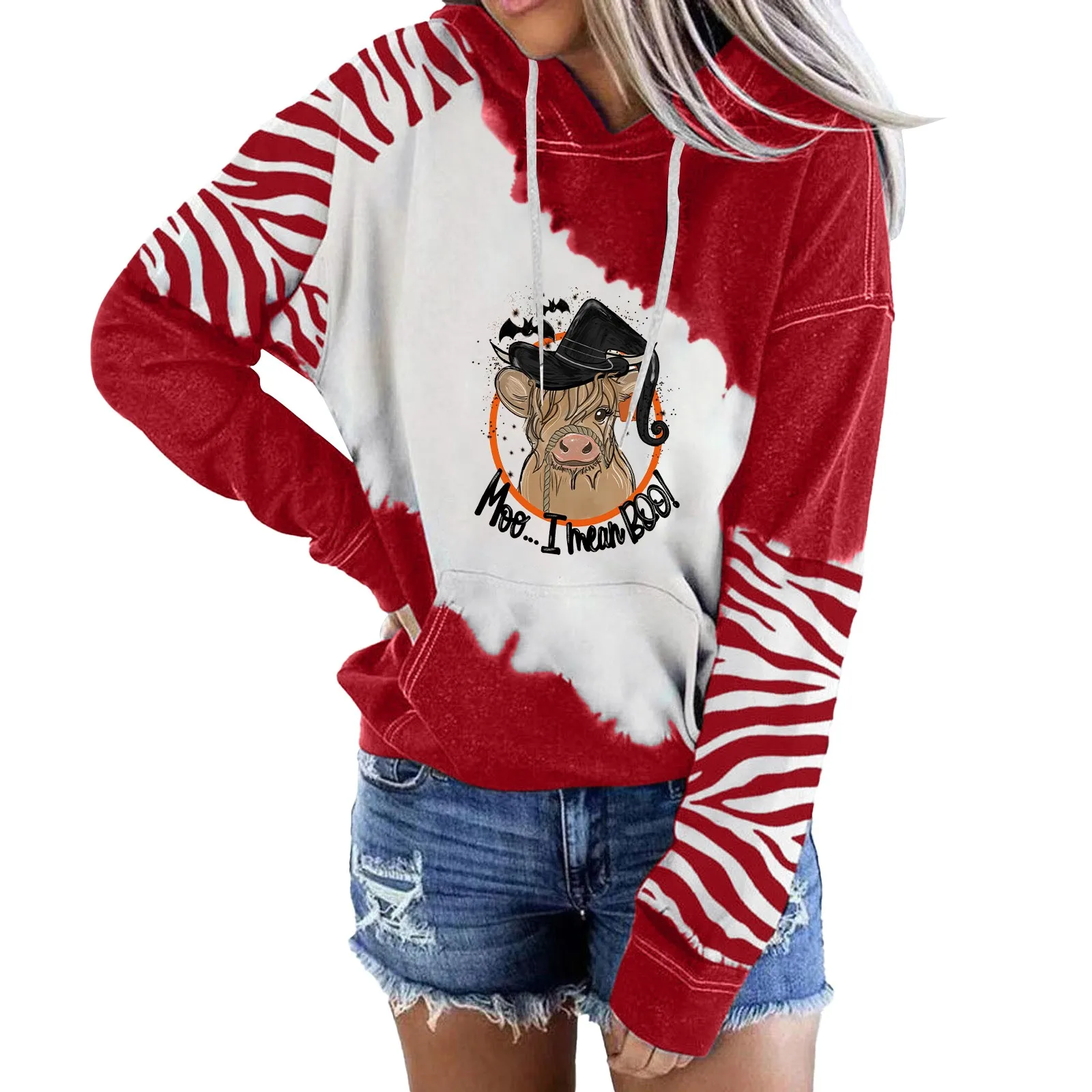 Halloween Everyday Print Long Sleeve Sweatshirt Women's Hooded Drawstring Tall Womens Hoodies Lightweight Hoodies Women Pullover
Halloween Everyday Print Long Sleeve Sweatshirt Women's Hooded Drawstring Tall Womens Hoodies Lightweight Hoodies Women Pullover