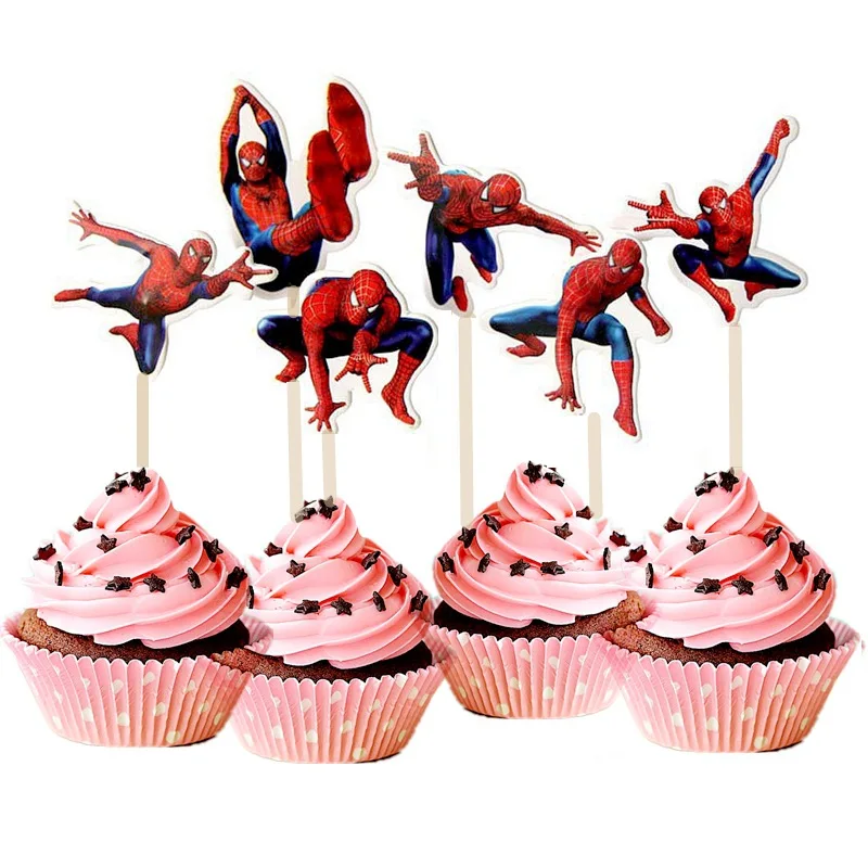 Spider Man Theme Boys Kids Favors Cake Toppers Happy Birthday Events Party Decorations Baby Shower Cupcake Picks 24pcs/lot
Spider Man Theme Boys Kids Favors Cake Toppers Happy Birthday Events Party Decorations Baby Shower Cupcake Picks 24pcs/lot