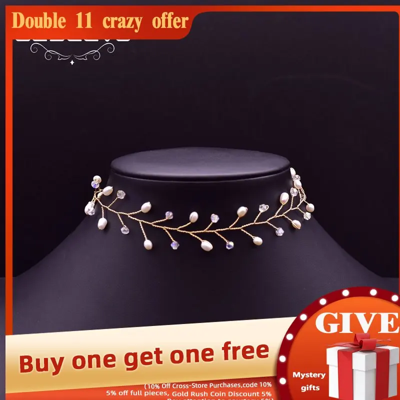 GLSEEVO Natural White Pearl Choker Necklace For Wedding Women Girl Tree Branch Cute Jewelry Original Design Crystal Colar GN0197 
GLSEEVO Natural White Pearl Choker Necklace For Wedding Women Girl Tree Branch Cute Jewelry Original Design Crystal Colar GN0197