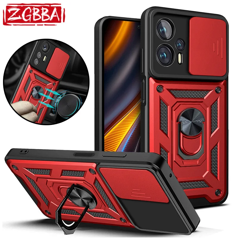 

For Xiaomi Poco X4 Pro GT Case Magnetic Ring Bracket Armor Cover For Poco Poko Pocco Little X4Pro X4GT X 4 Pro 4Pro X4 Pro GT 5G