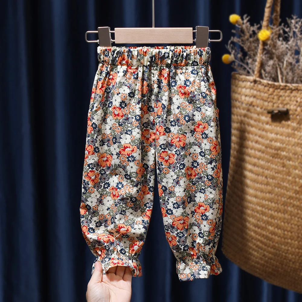 Girls' Summer Versatile Mosquito Repellent Pants Children's Lightweight Breathable Casual Pants Beach Pants Baby Floral Pants
Girls' Summer Versatile Mosquito Repellent Pants Children's Lightweight Breathable Casual Pants Beach Pants Baby Floral Pants