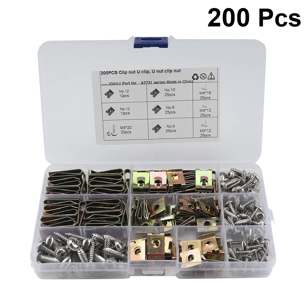 480pcs Motorcycle Fairing Bodywork Panel No6/8/10/12 Manganese Steel U Clips Self Tapping Screw Spire U Clip U Nut Fasteners
480pcs Motorcycle Fairing Bodywork Panel No6/8/10/12 Manganese Steel U Clips Self Tapping Screw Spire U Clip U Nut Fasteners