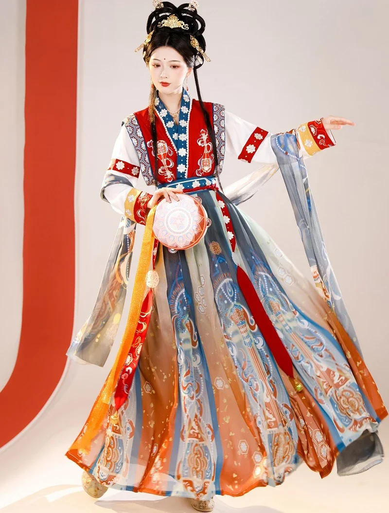 WATER Chinese Traditional Hanfu Women's Dresses Ancient Style National Cosplay Dance Set Waist Skirt Spring and Autumn Suit
WATER Chinese Traditional Hanfu Women's Dresses Ancient Style National Cosplay Dance Set Waist Skirt Spring and Autumn Suit