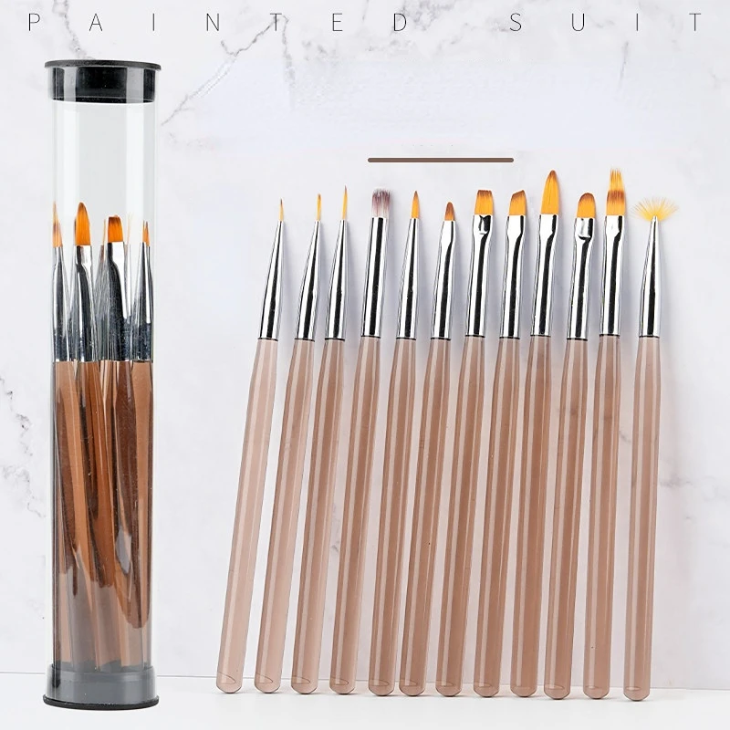12 Japanese-style Manicure Pens Full Set of Brown Plastic Rods Painted Pull Lines Smudged Gradient Phototherapy Manicure Pens
12 Japanese-style Manicure Pens Full Set of Brown Plastic Rods Painted Pull Lines Smudged Gradient Phototherapy Manicure Pens