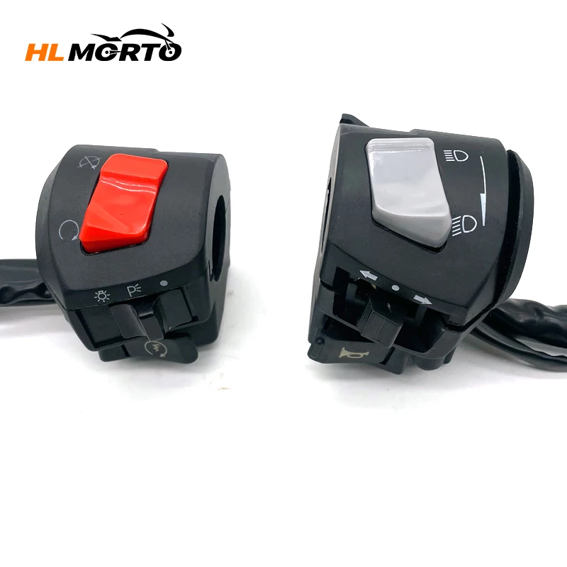 1 Pair Motorcycle Left Right Handle Bar Switches Button Fog Light Horn Turn Signal Electric Start Handlebar Controller Switch
1 Pair Motorcycle Left Right Handle Bar Switches Button Fog Light Horn Turn Signal Electric Start Handlebar Controller Switch