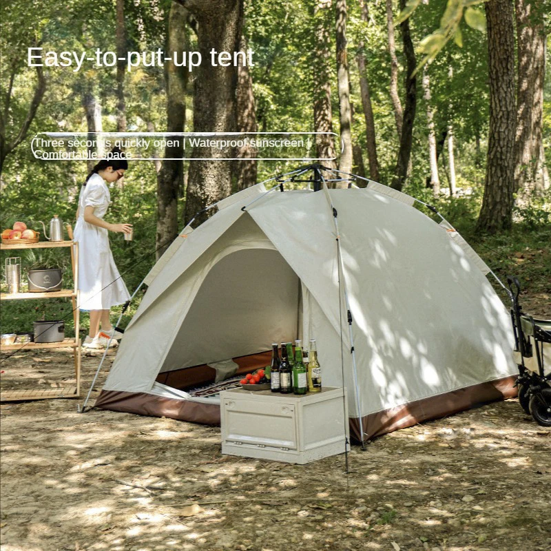 

Туристическая палатка на 3-4 человек, автоматическая, быстрооткрывающаяся, водонепроницаемая, для всей семьи