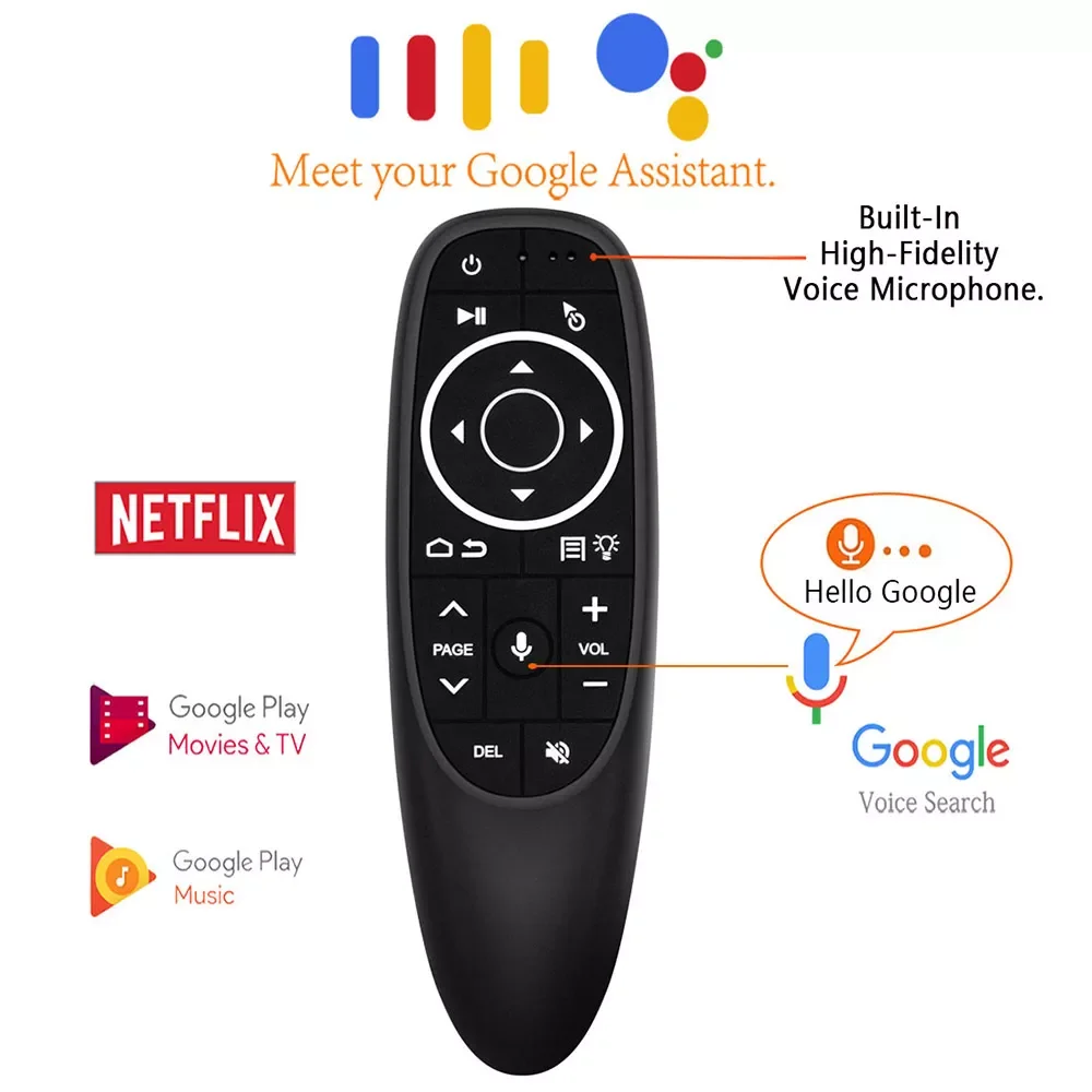 2.4G Air Mouse Wireless Handheld Remote Control with USB Receiver Gyroscope Voice Control LED for Smart TV Box Projector
2.4G Air Mouse Wireless Handheld Remote Control with USB Receiver Gyroscope Voice Control LED for Smart TV Box Projector