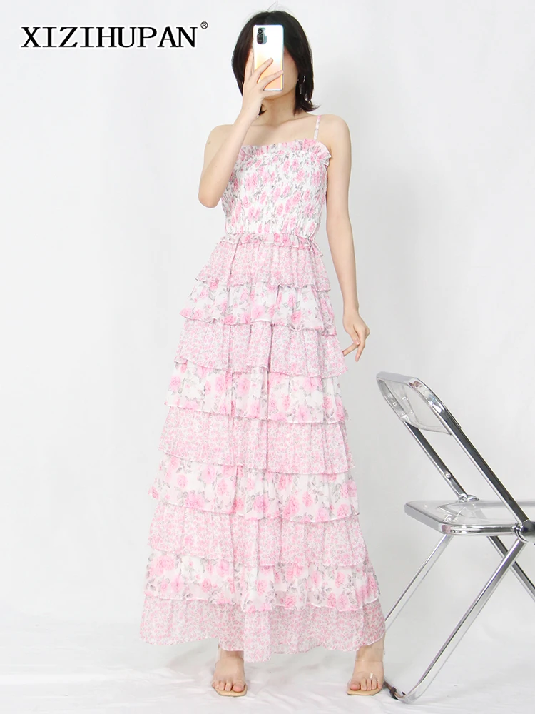 XIZIHUPAN Elegant Print Floral Sling Dress For Women Square Collar Sleeveless High Waist ColorBlock A Line Midi Dresses Female
XIZIHUPAN Elegant Print Floral Sling Dress For Women Square Collar Sleeveless High Waist ColorBlock A Line Midi Dresses Female