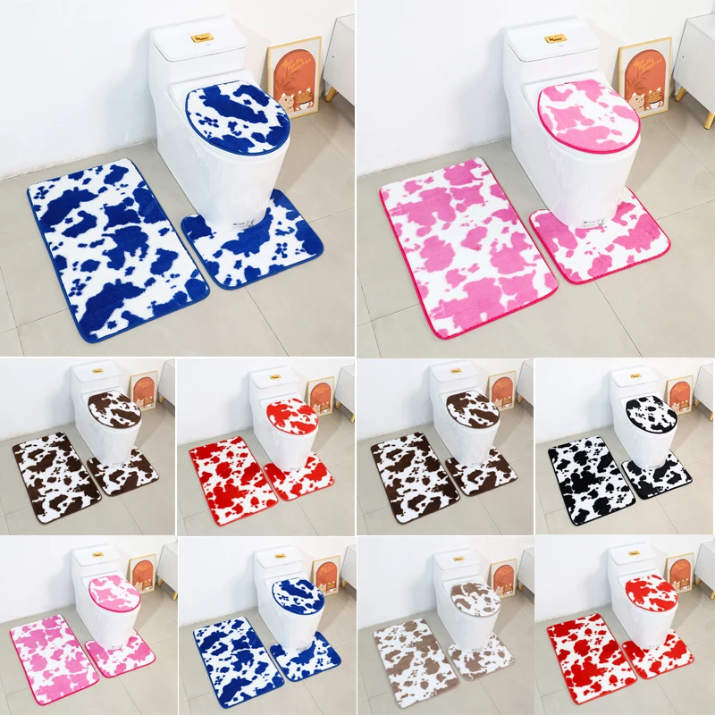 Toilet Seat Cushion Bathroom Mat Three-piece Door Mat U-shaped Floor Mat Solid Color Simplicity Comfortable Modern Geometric
Toilet Seat Cushion Bathroom Mat Three-piece Door Mat U-shaped Floor Mat Solid Color Simplicity Comfortable Modern Geometric