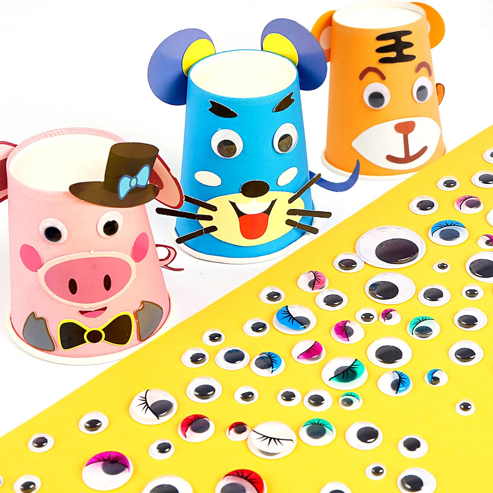 Colorful Eyes with Gums children's creative DIY materials Self-adhesive Googly Wiggle Eyes
Colorful Eyes with Gums children's creative DIY materials Self-adhesive Googly Wiggle Eyes