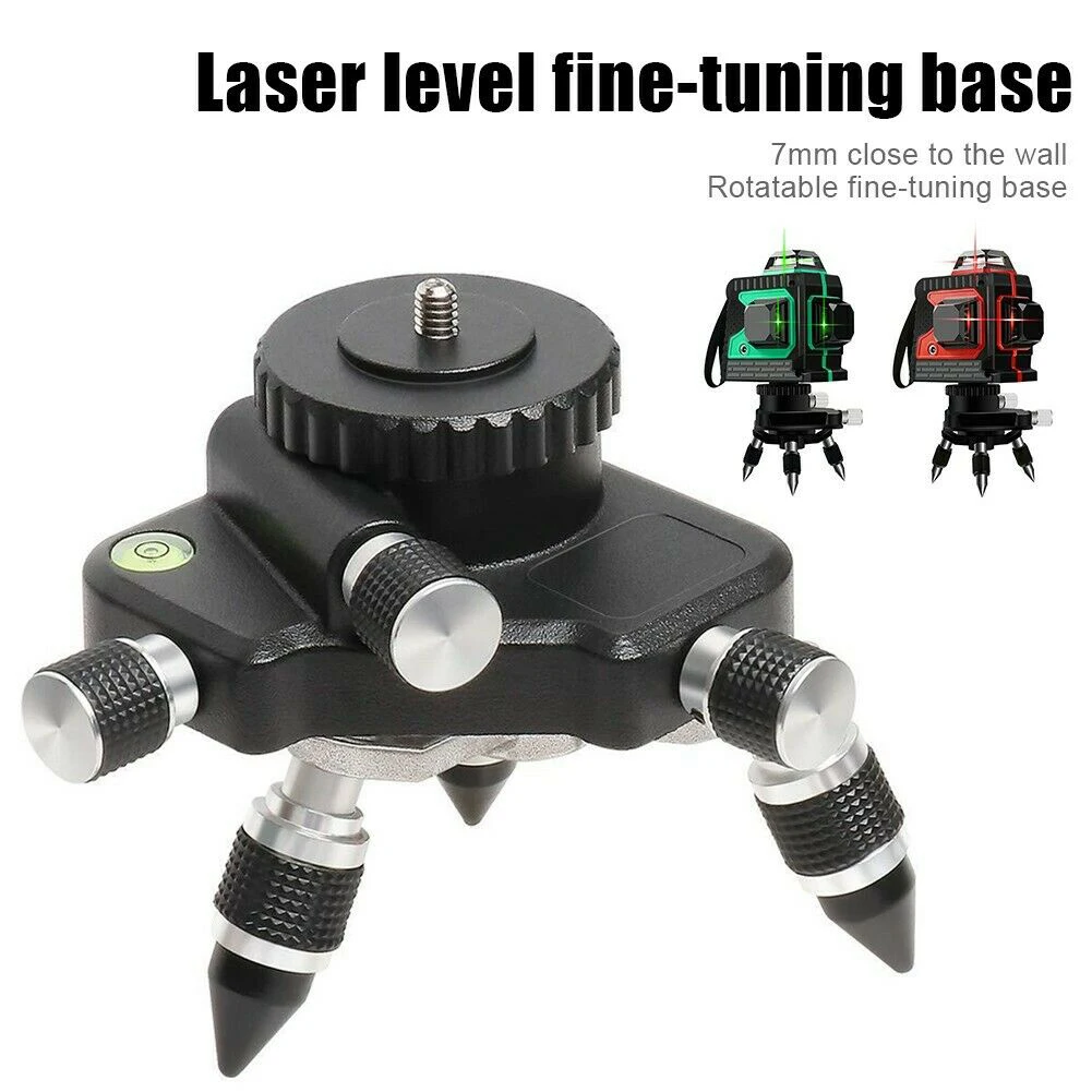 

360 Degree Level Adapter Meter Bracket Laser Level Adjustable Rotation Metal Tripod Bracke 12 Lines Self Leveling Line Holder T