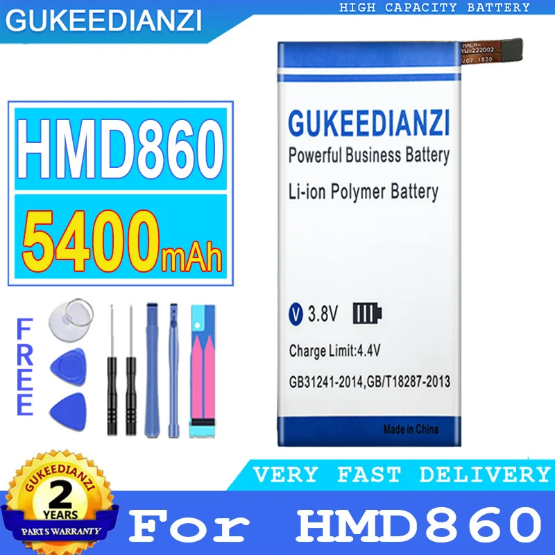 Bateria 5400mAh High Capacity Battery For HMD860 Mobile Phone High Quality Battery
Bateria 5400mAh High Capacity Battery For HMD860 Mobile Phone High Quality Battery