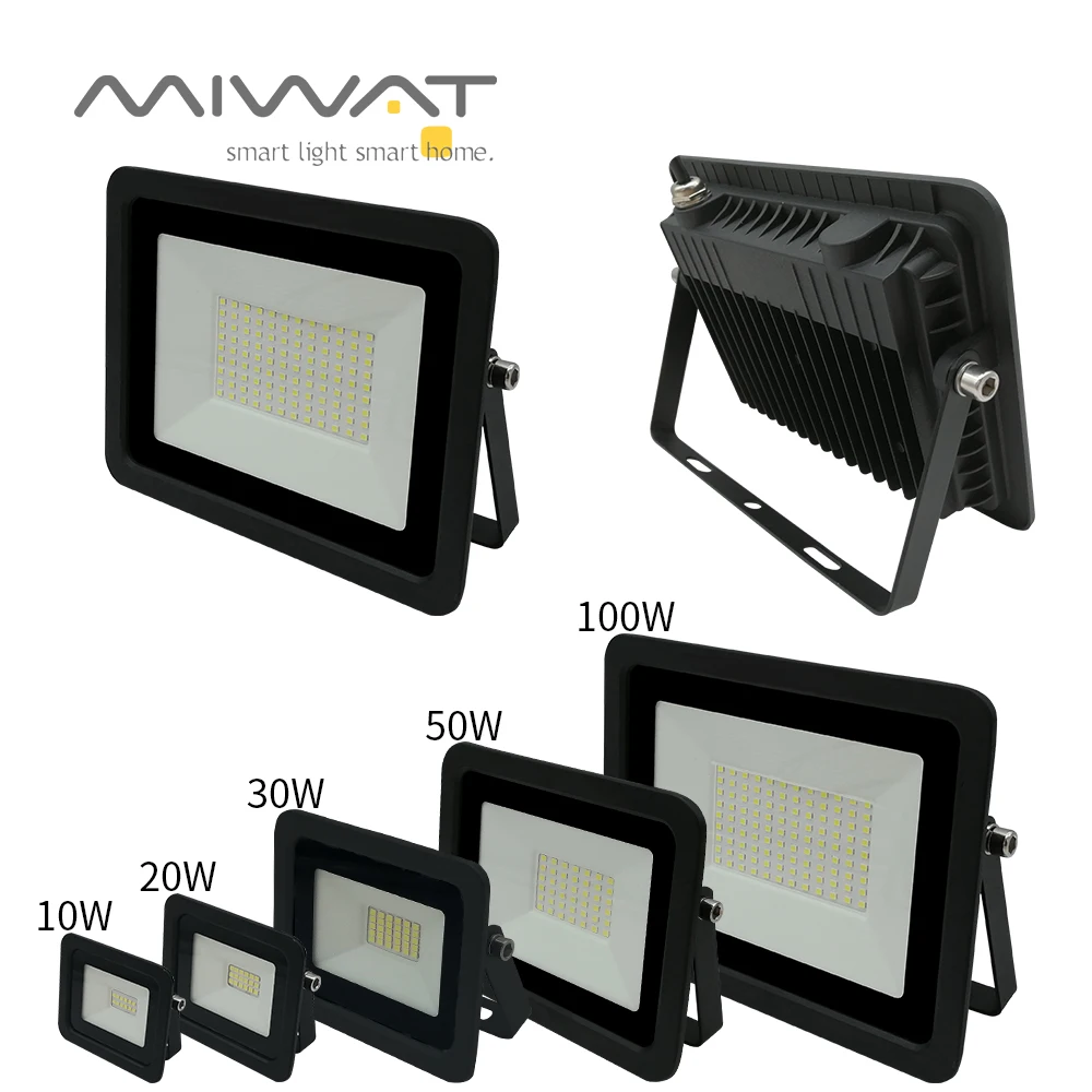 

LED Flood Light 100W 50W 30W 20W 10W AC 220V Outdoor IP68 Waterproof Reflector Spotlight Street Light Wall Lamp Garden Lighting