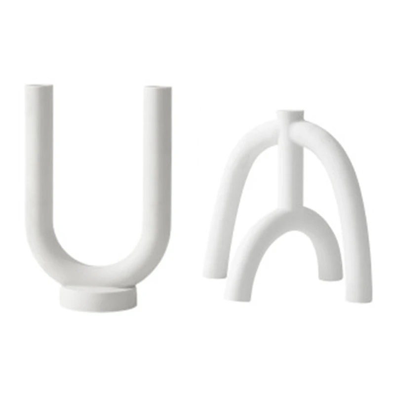 2 Pcs Candle Holder Ceramic Candlestick Minimalist Candle Holder Tealight Holder Candle Stand Desktop Type, D & C
2 Pcs Candle Holder Ceramic Candlestick Minimalist Candle Holder Tealight Holder Candle Stand Desktop Type, D & C