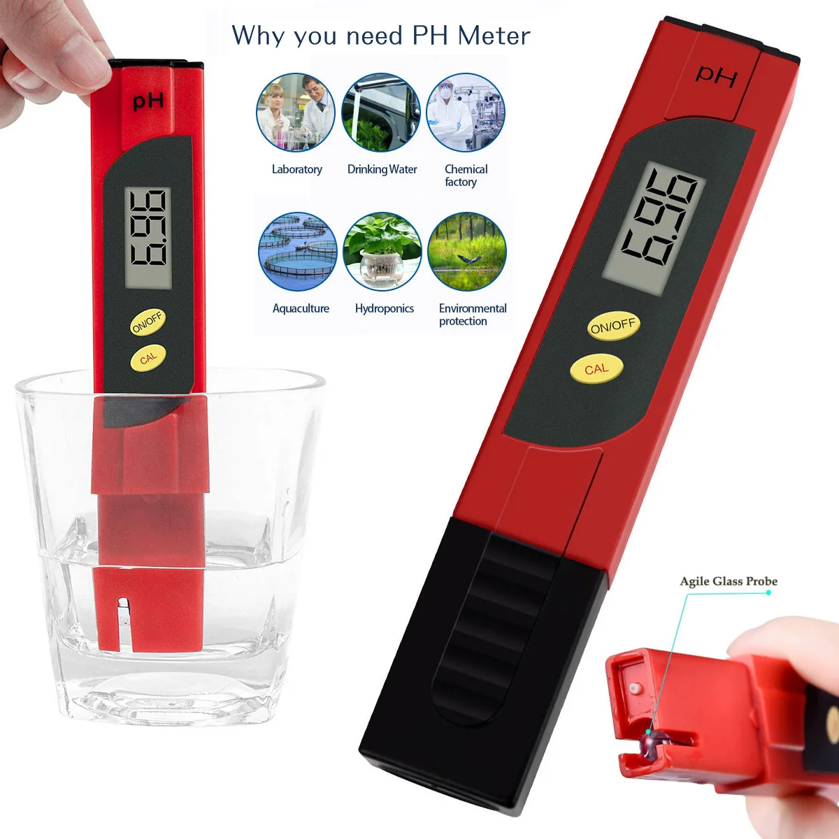 Portable Water PH Meter Digital Water Quality Tester Meter Drinking Water Test Kit Water PH Meter
Portable Water PH Meter Digital Water Quality Tester Meter Drinking Water Test Kit Water PH Meter