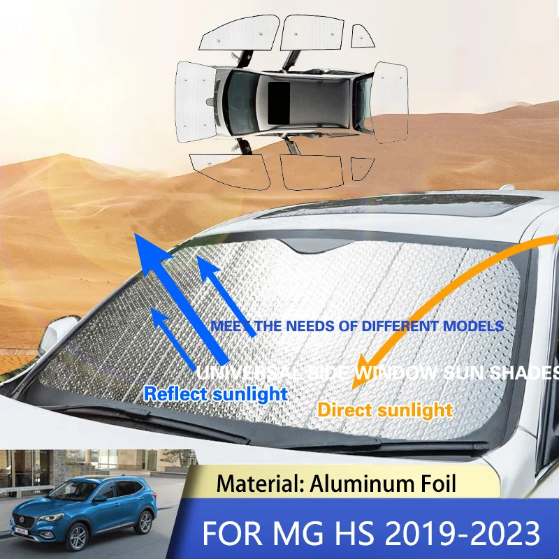 

Ветрозащитные Козырьки с полным покрытием для MG HS EHS MGHS AS23 2019 ~ 2023 2022 2021 2020, солнцезащитные козырьки, автомобильные аксессуары